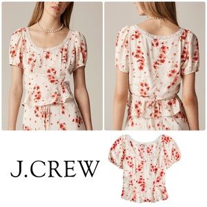 🆕 NWT J. Crew Rouje X J.Crew Poet top in vintage floral
